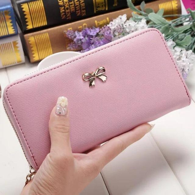 Long Women's Wallet Female Purses Tassel Coin Purse Card Holder Wallets Female Pu Leather Clutch Money Bag Pu Leather Wallet