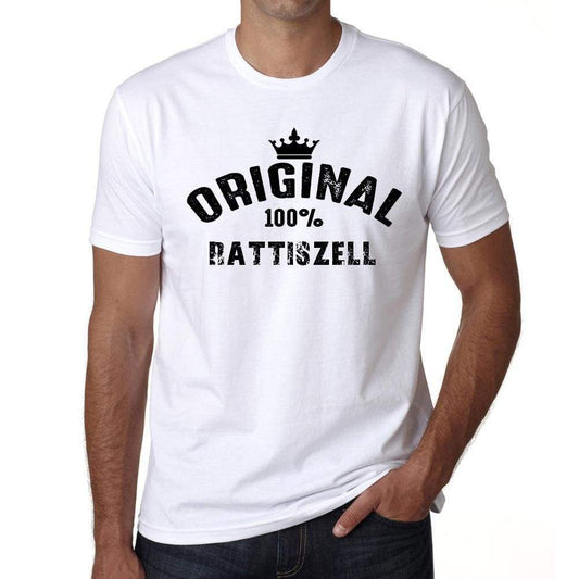 Rattiszell 100% German City White Mens Short Sleeve Round Neck T-Shirt 00001 - Casual