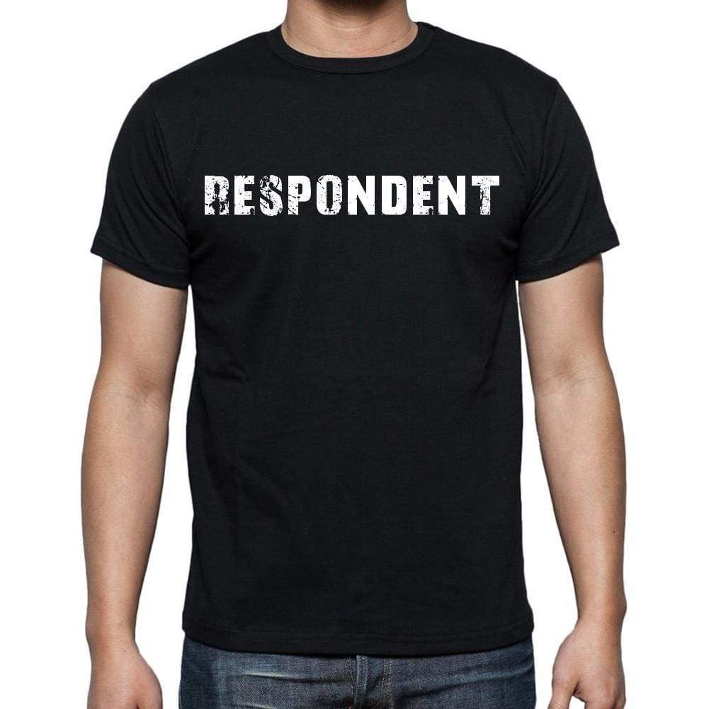 Respondent White Letters Mens Short Sleeve Round Neck T-Shirt 00007