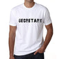 Secretary Mens T Shirt White Birthday Gift 00552 - White / Xs - Casual