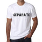 Separate Mens T Shirt White Birthday Gift 00552 - White / Xs - Casual