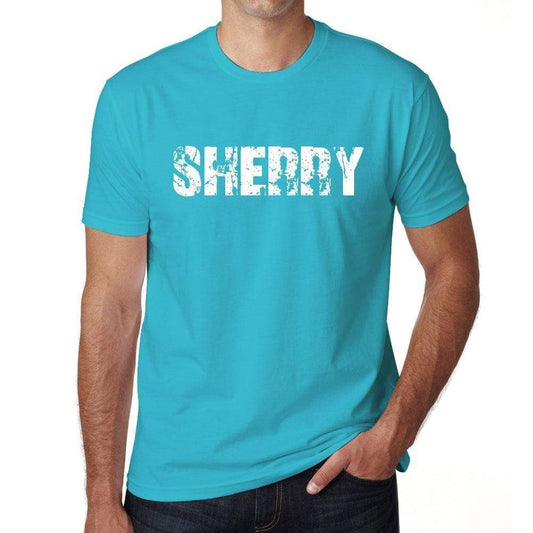 Sherry Mens Short Sleeve Round Neck T-Shirt - Blue / S - Casual