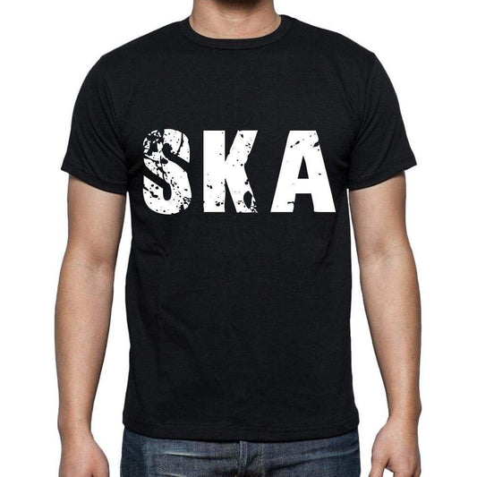 Ska Men T Shirts Short Sleeve T Shirts Men Tee Shirts For Men Cotton Black 3 Letters - Casual