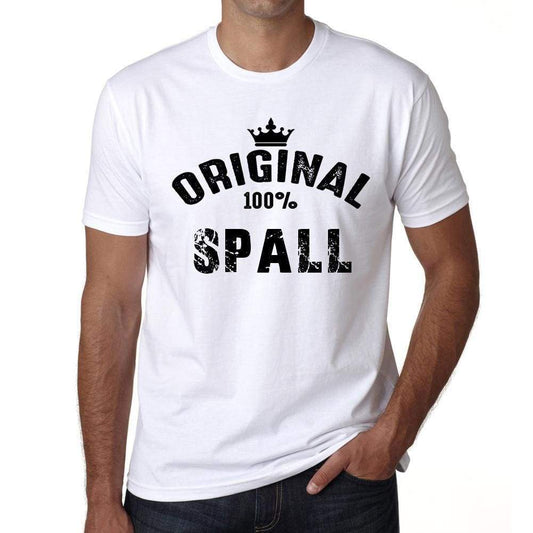 Spall 100% German City White Mens Short Sleeve Round Neck T-Shirt 00001 - Casual