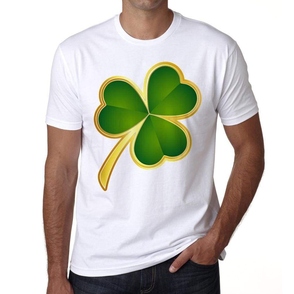 St Patricks Day Gold Shamrock T-Shirt For Men T Shirt Gift - T-Shirt