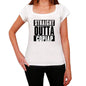 Straight Outta Copiap Womens Short Sleeve Round Neck T-Shirt 00026 - White / Xs - Casual