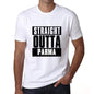 Straight Outta Parma Mens Short Sleeve Round Neck T-Shirt 00027 - White / S - Casual