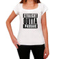 Straight Outta Passaic Womens Short Sleeve Round Neck T-Shirt 00026 - White / Xs - Casual