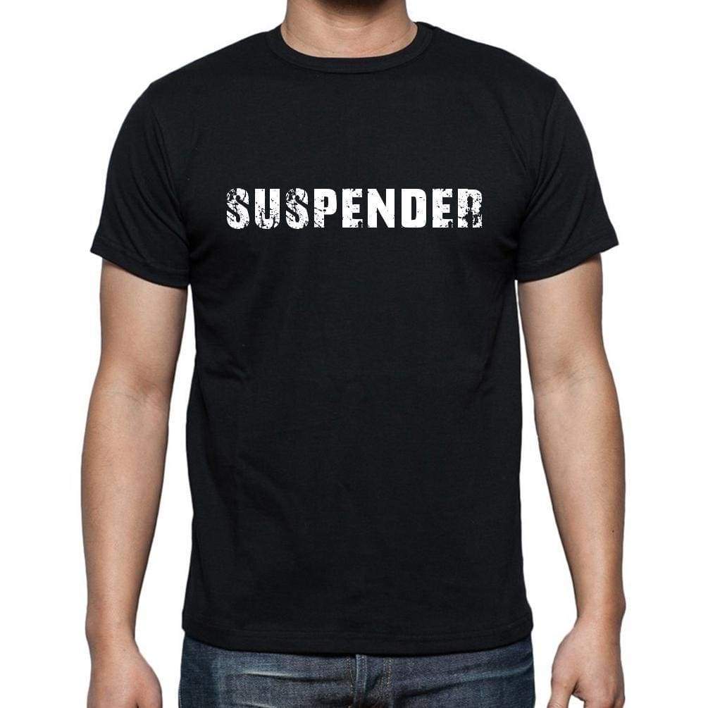 Suspender Mens Short Sleeve Round Neck T-Shirt - Casual