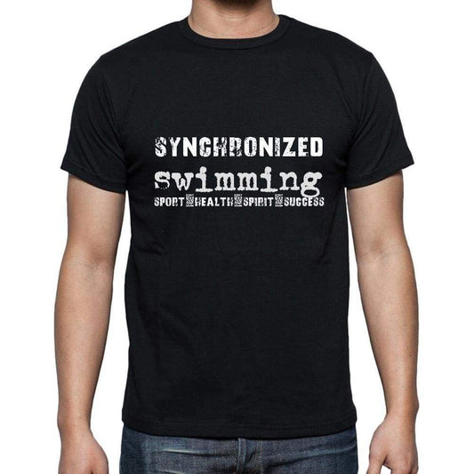 Synchronized Swimming Sport-Health-Spirit-Success Mens Short Sleeve Round Neck T-Shirt 00079 - Casual