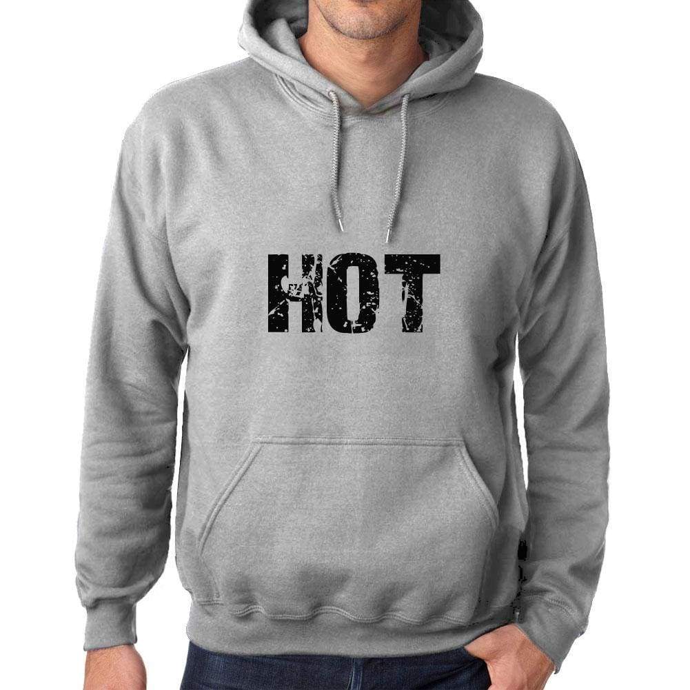 Unisex Printed Graphic Cotton Hoodie Popular Words Hot Grey Marl - Grey Marl / Xs / Cotton - Hoodies