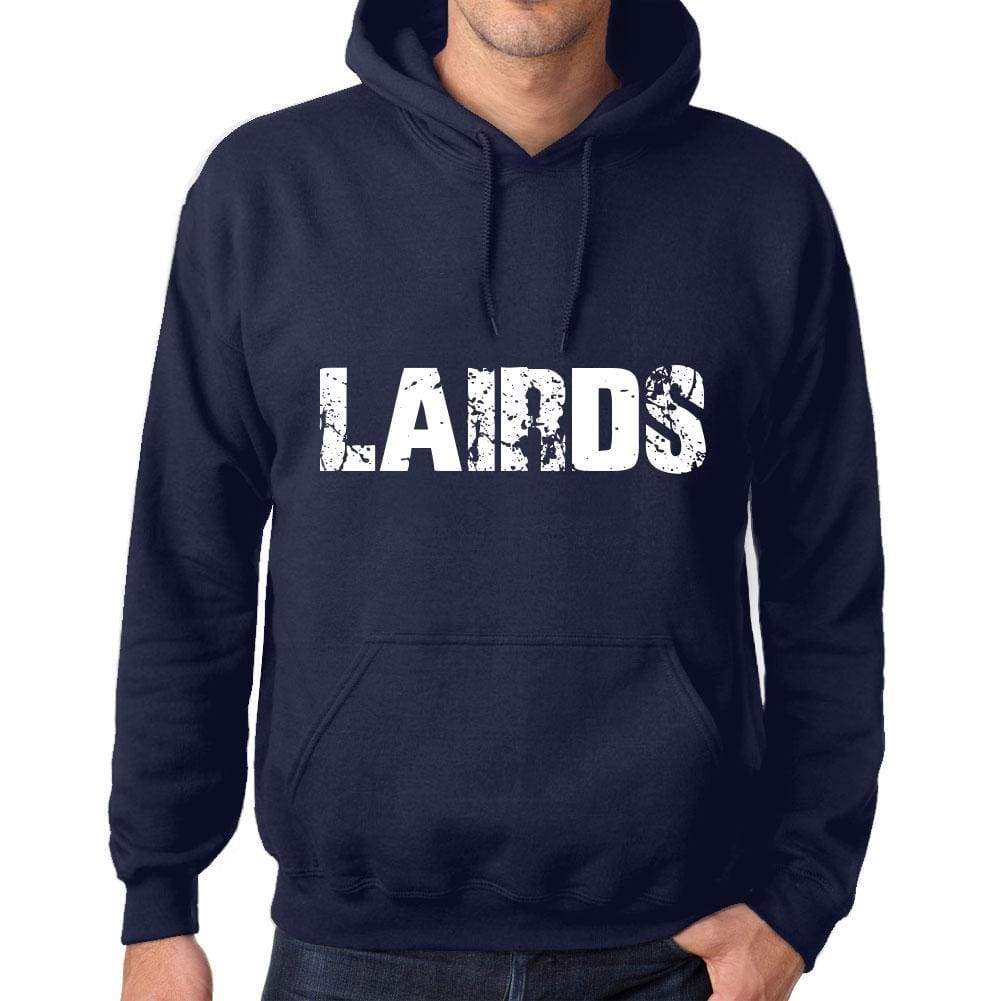 Unisex Printed Graphic Cotton Hoodie Popular Words Lairds French Navy - French Navy / Xs / Cotton - Hoodies