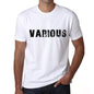 Various Mens T Shirt White Birthday Gift 00552 - White / Xs - Casual