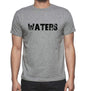 Waters Grey Mens Short Sleeve Round Neck T-Shirt 00018 - Grey / S - Casual
