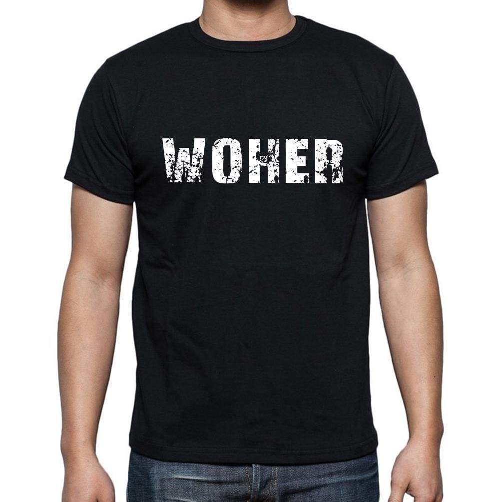 Woher Mens Short Sleeve Round Neck T-Shirt - Casual