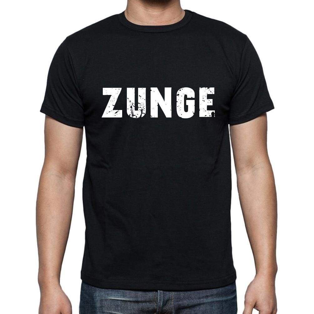 Zunge Mens Short Sleeve Round Neck T-Shirt - Casual
